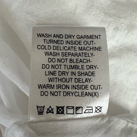 L'Academie Revolve Women’s The Janeiro Tie Front Bell Sleeve White Mini Dress XS - Picture 11 of 13